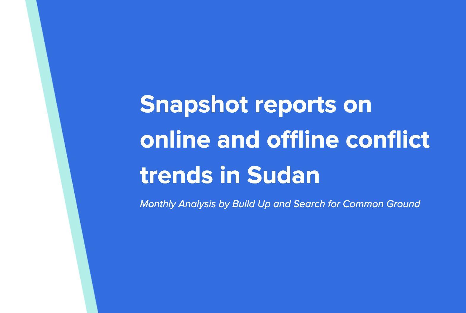 Snapshot reports on online and offline conflict trends in Sudan (Dec 2023 – Jan 2024)